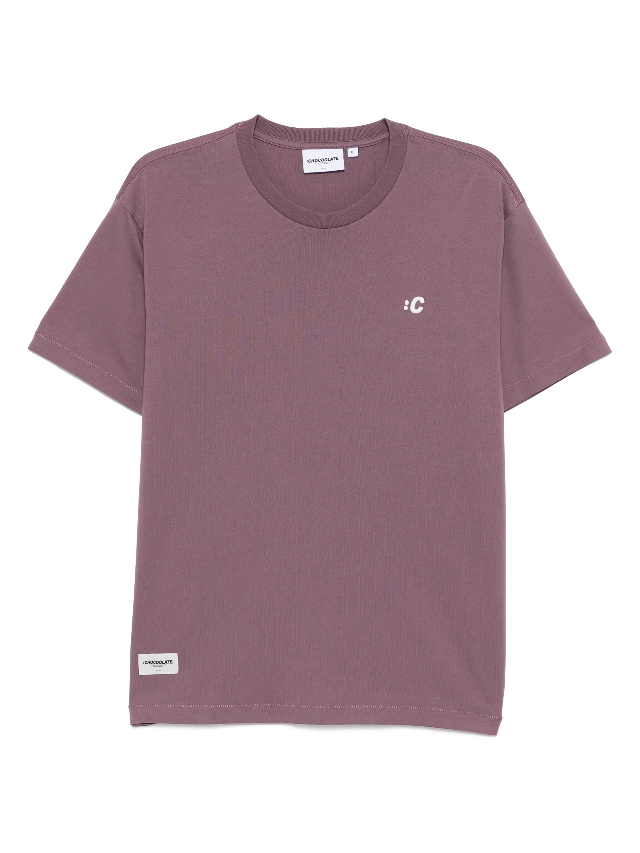 

Футболка с вышитым логотипом Chocoolate, фиолетовый