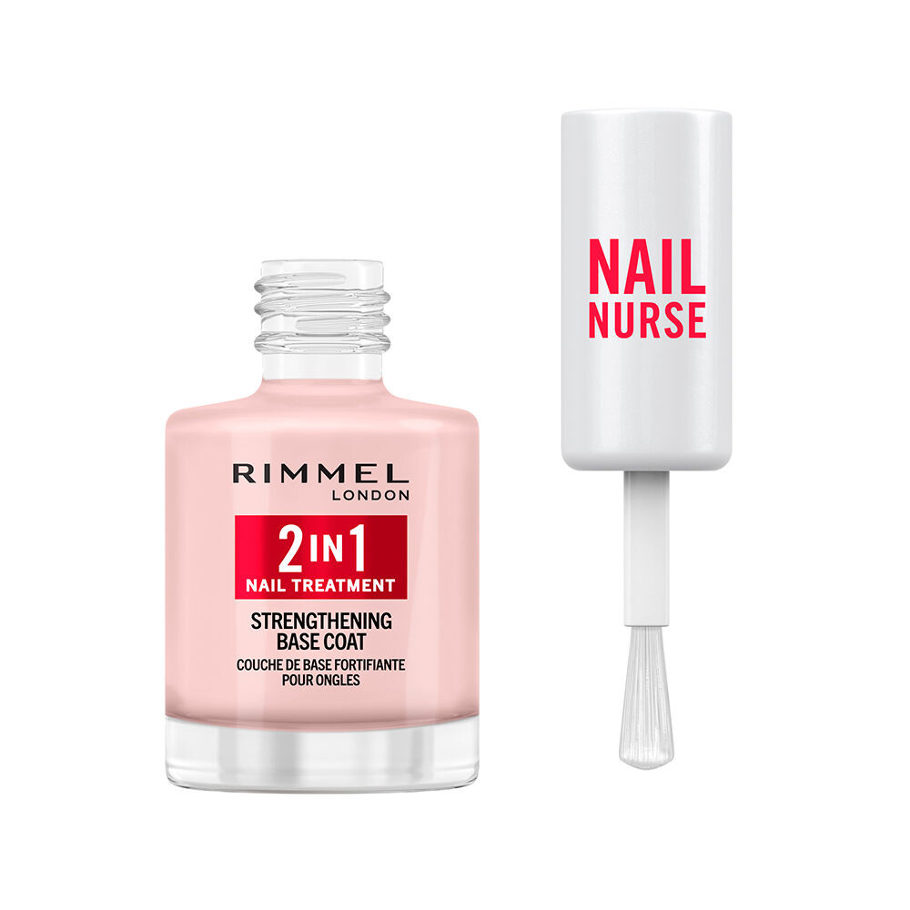Лак для ногтей Nail Nurse 2 In 1 Tratamiento De Uñas & Base Coat Rimmel London, 12 мл. — фото 2