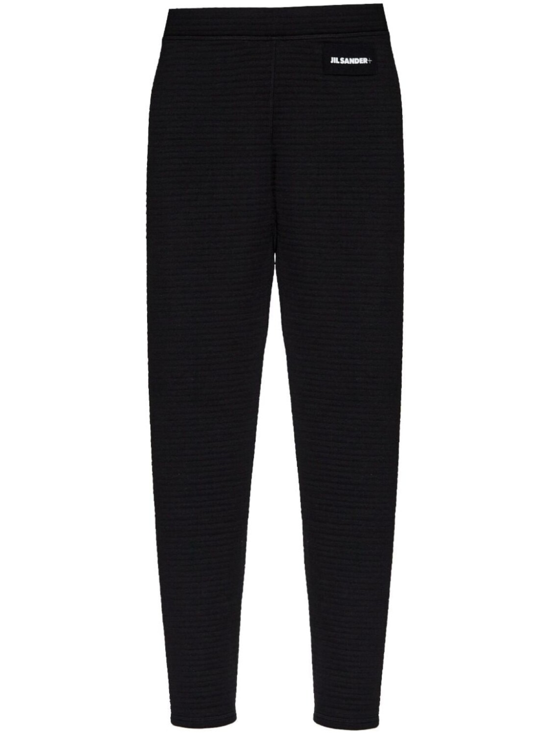 

Jil Sander лосины в рубчик с логотипом, черный