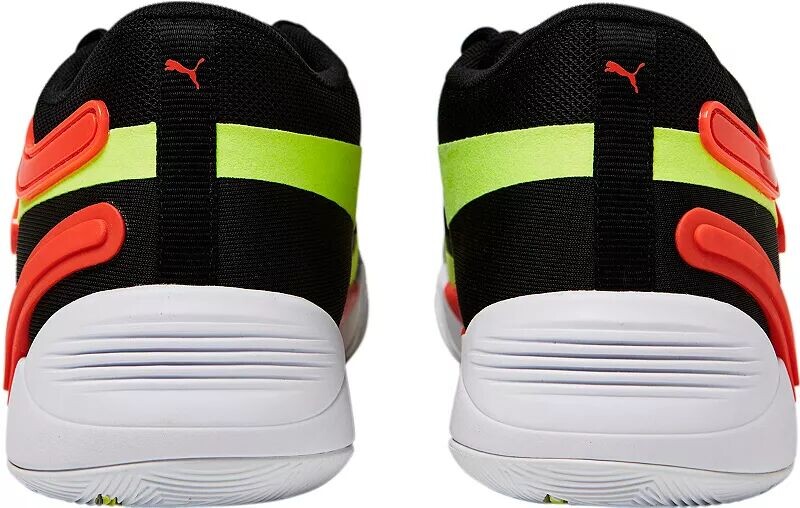 Кроссовки Puma TRC Blaze Court Basketball, черный/желтый/оранжевый — фото 4
