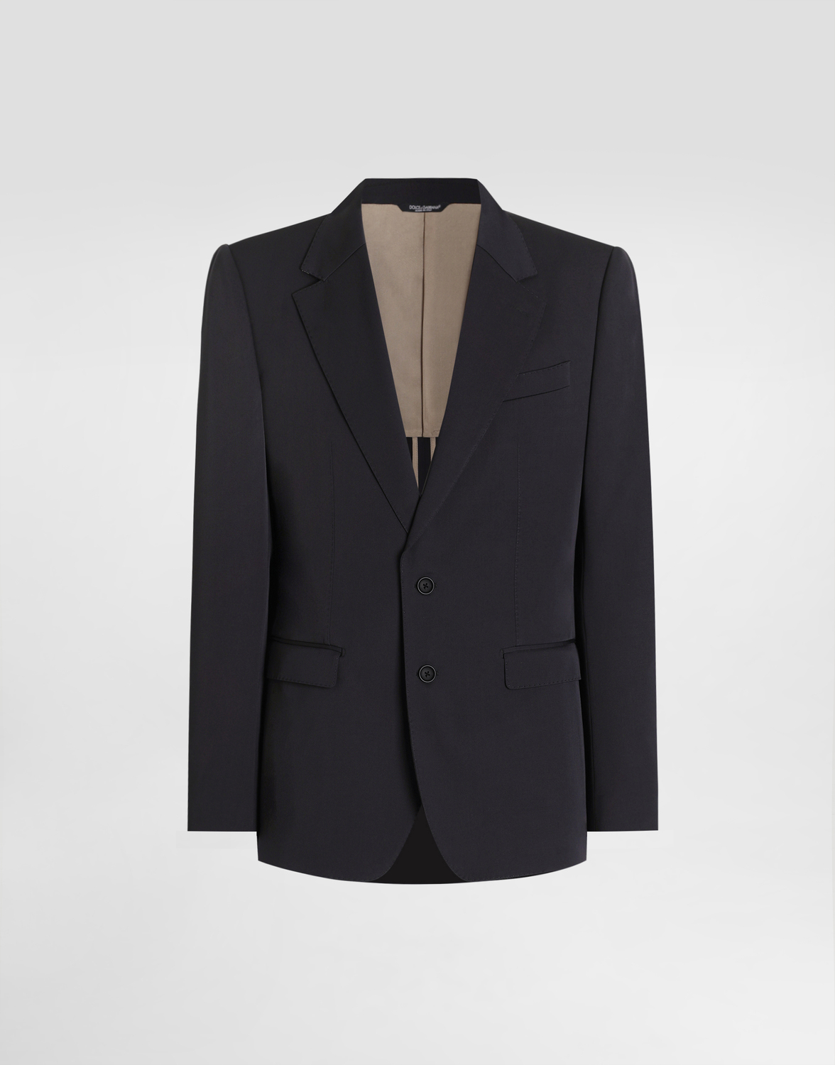 

Однобортный пиджак из шерстяного канваса Taormina DOLCE & GABBANA, серый