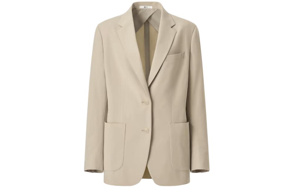 UNIQLO Женский деловой костюм бежевый, Beige — фото 3