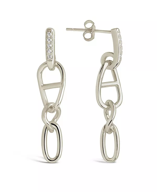 

Женские серьги-гвоздики в стиле Чикаго Sterling Forever, silver-tone