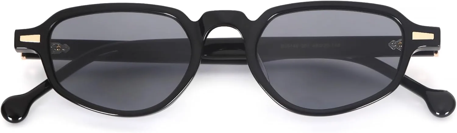 

Винтажные модные женские солнцезащитные очки с овальными ацетатными линзами, защитой от УФ-излучения UV400 и цветными нейлоновыми линзами TOIPASTN, Col.c4