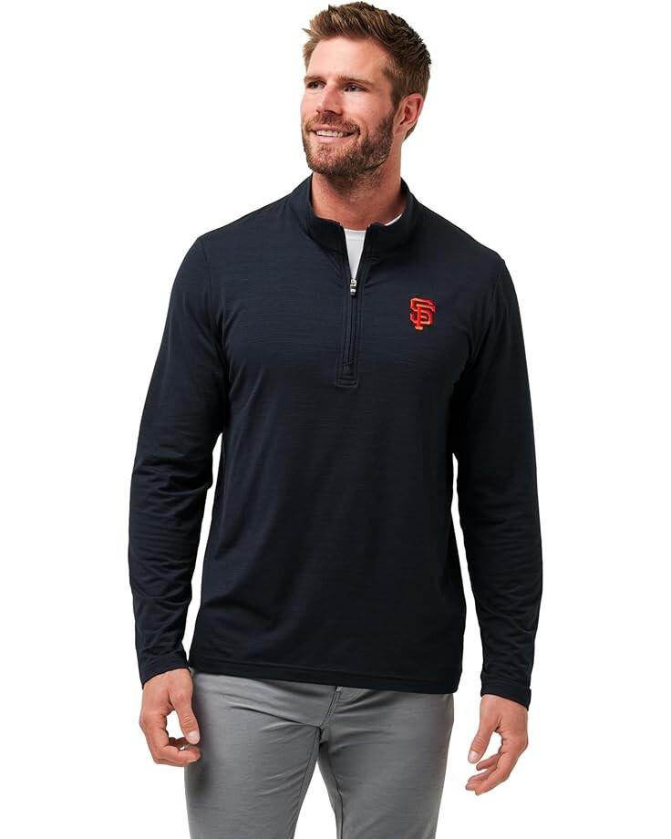 

Толстовка TravisMathew San Fransisco Giants The Heater 1/4 Zip, черный
