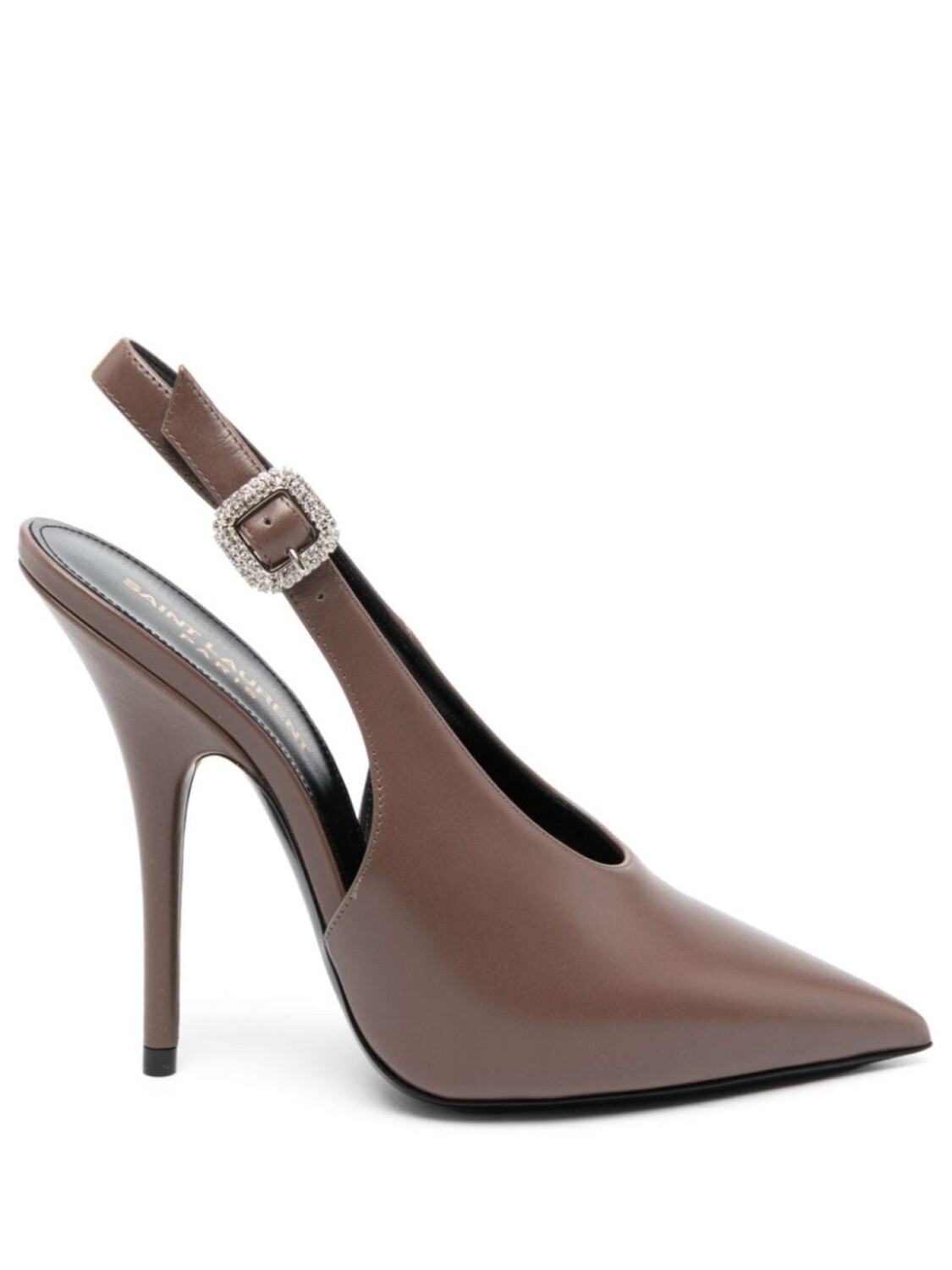 

Saint Laurent туфли Yasmeen 125 с ремешком на пятке, коричневый