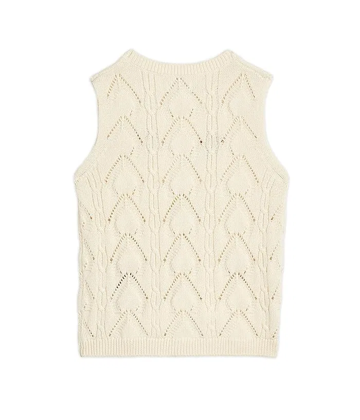 Свитер с цветочным узором Delicate Flower Crochet Top Hatley Kids, Cream — фото 2