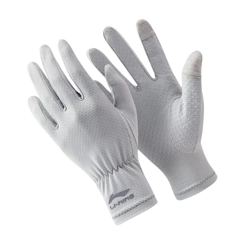 

Li Ning (LI-NING) солнцезащитные велосипедные перчатки для мужчин и женщин, летние тонкие ледяные шелковые перчатки для рыбалки на открытом воздухе с защитой от ультрафиолета и сенсорным экраном, серые M