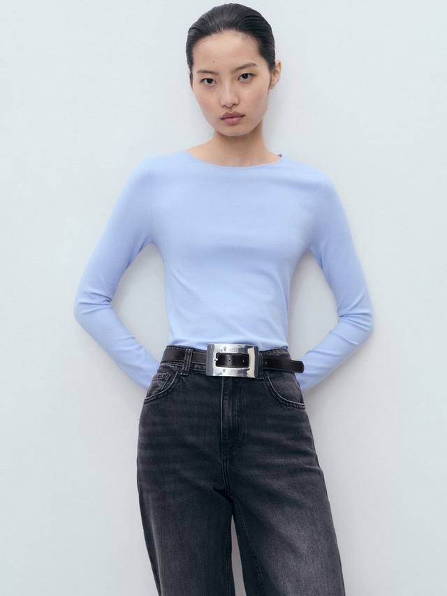 

Толстовка Rira Fine Knit Mango, Lt-pastel Blue