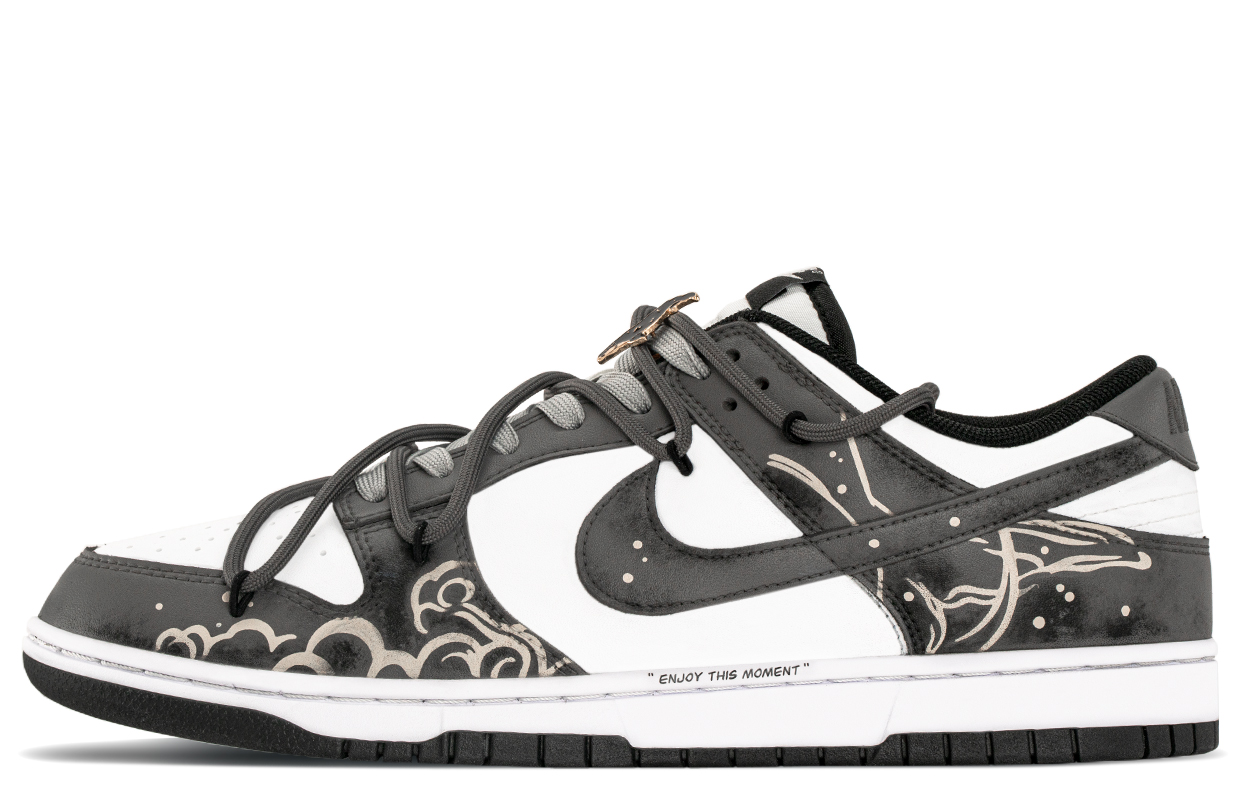 

Кроссовки для скейтбординга Dunk Height Increating Low Top, мужские, черно-серые Nike, Black Gray