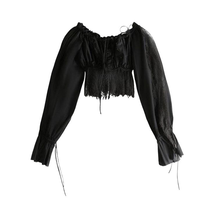 

Топ Ann Demeulemeester Jorunn Crop Top, Black