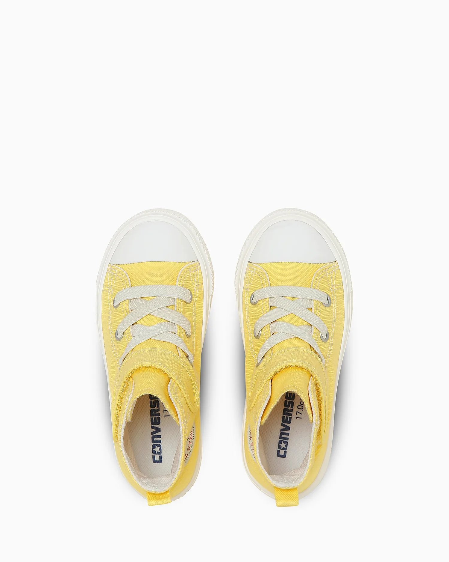 Кроссовки Детский световой прибор All Star Light V-1 HI High-Cut Converse, Egg Yellow — фото 4