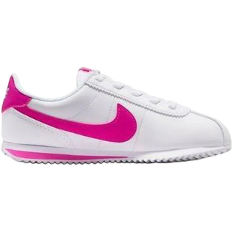 Nike Детские кроссовки Cortez EasyOn Low top бело-розовые для детей 3-7 лет — фото 3