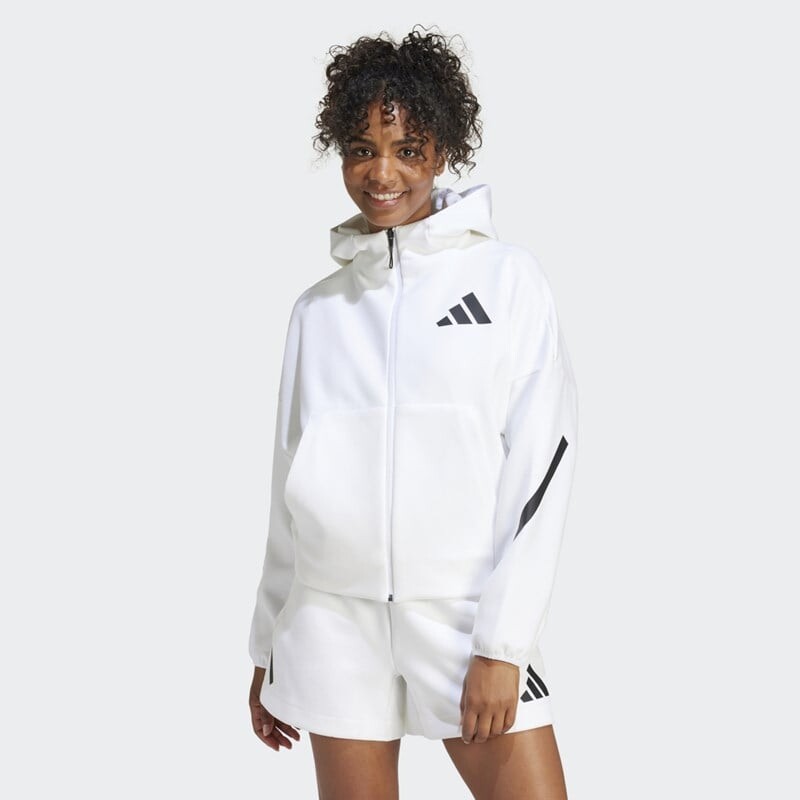 

Женская толстовка с капюшоном zne Adidas, белый