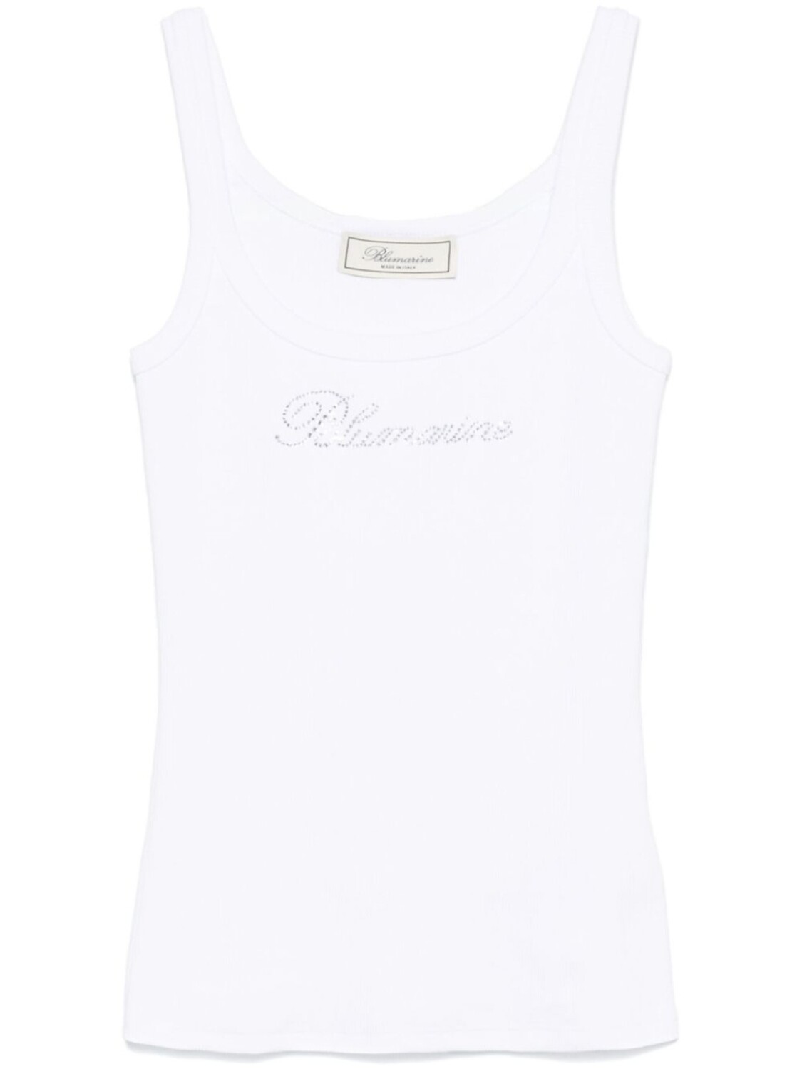 

Blumarine топ с логотипом, белый