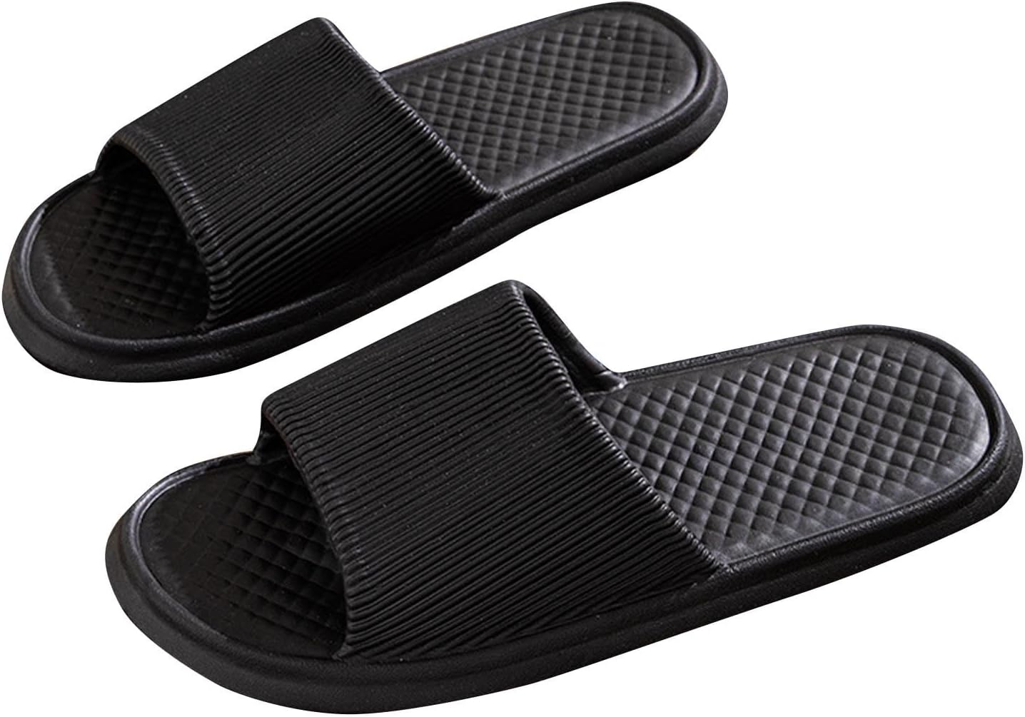 

Тапочки для душа для женщин и мужчин, домашние тапочки для дома, удобные легкие нескользящие шлепанцы для ванной Generic, черный