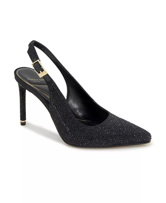 Женские кристальные босоножки Quinnly на шлейках Kenneth Cole New York, черный