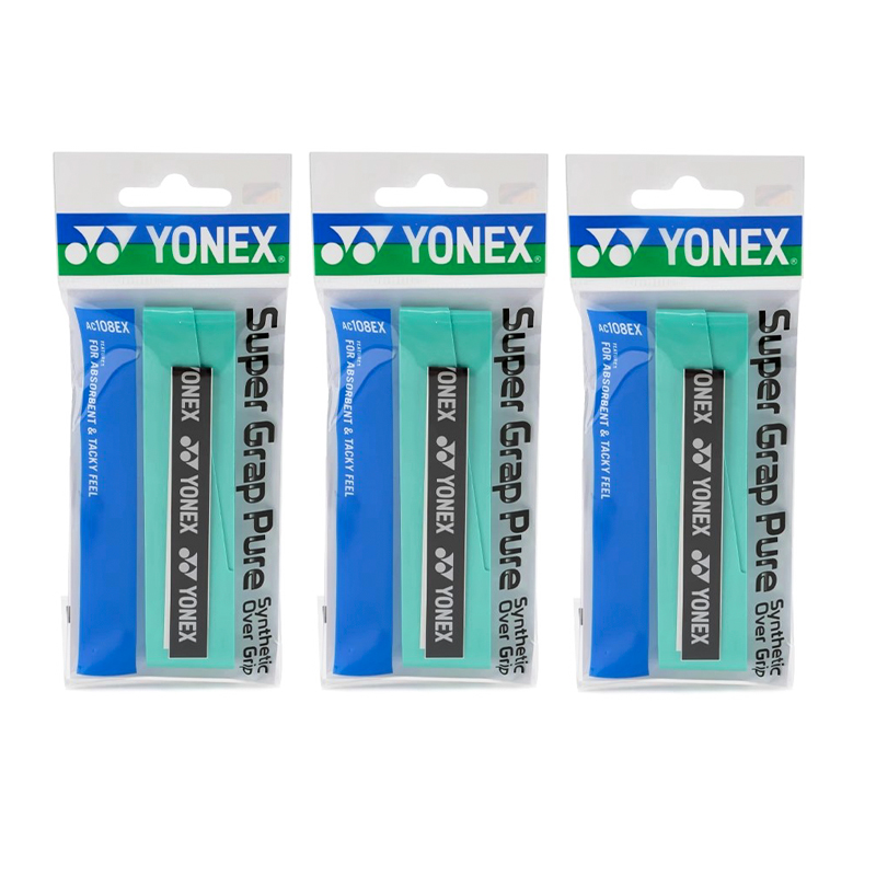 

Лента для рукоятки бадминтонной ракетки полиуретановая сетка перо унисекс YONEX, синий