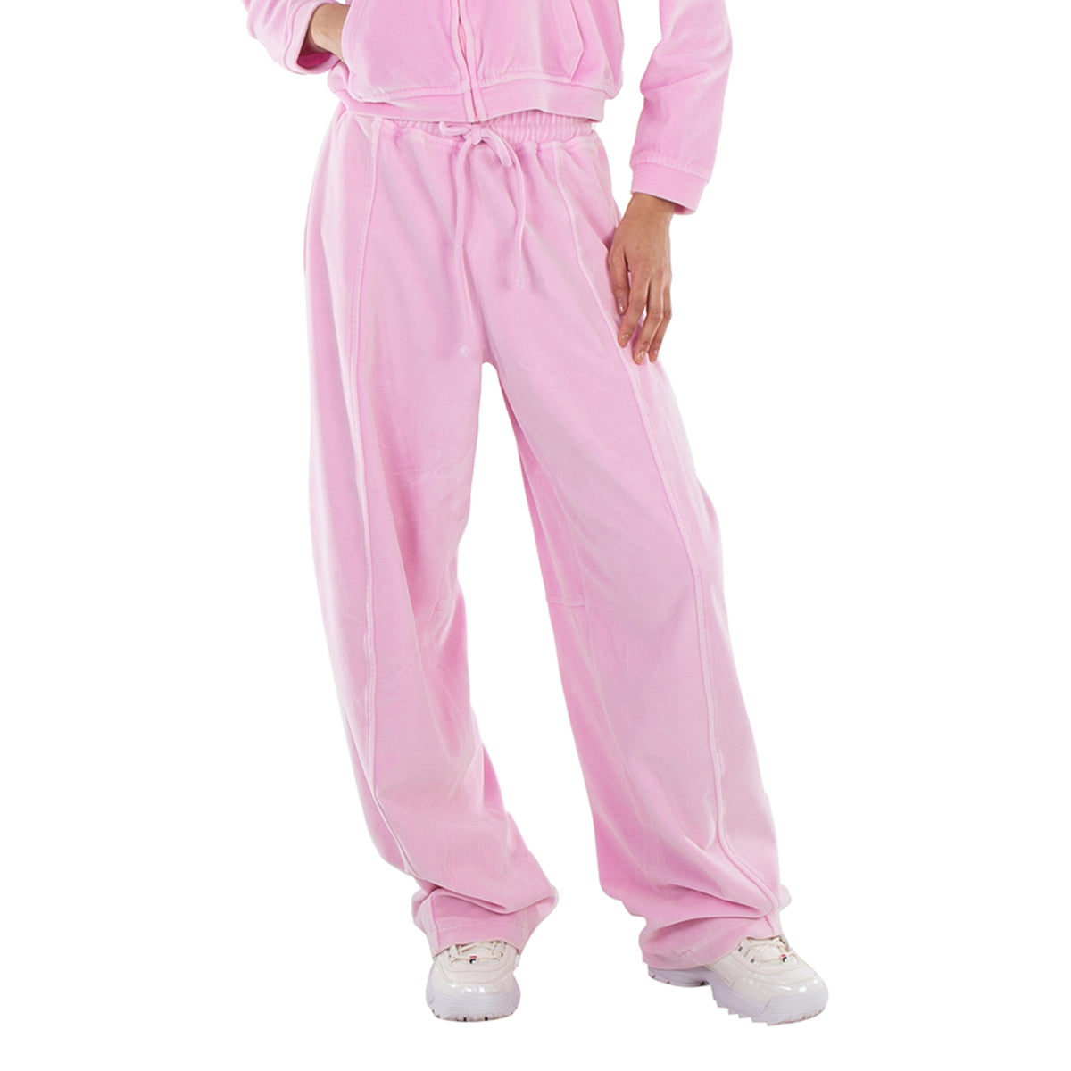 

Флисовые спортивные штаны T by Alexander Wang Articulated, розовый