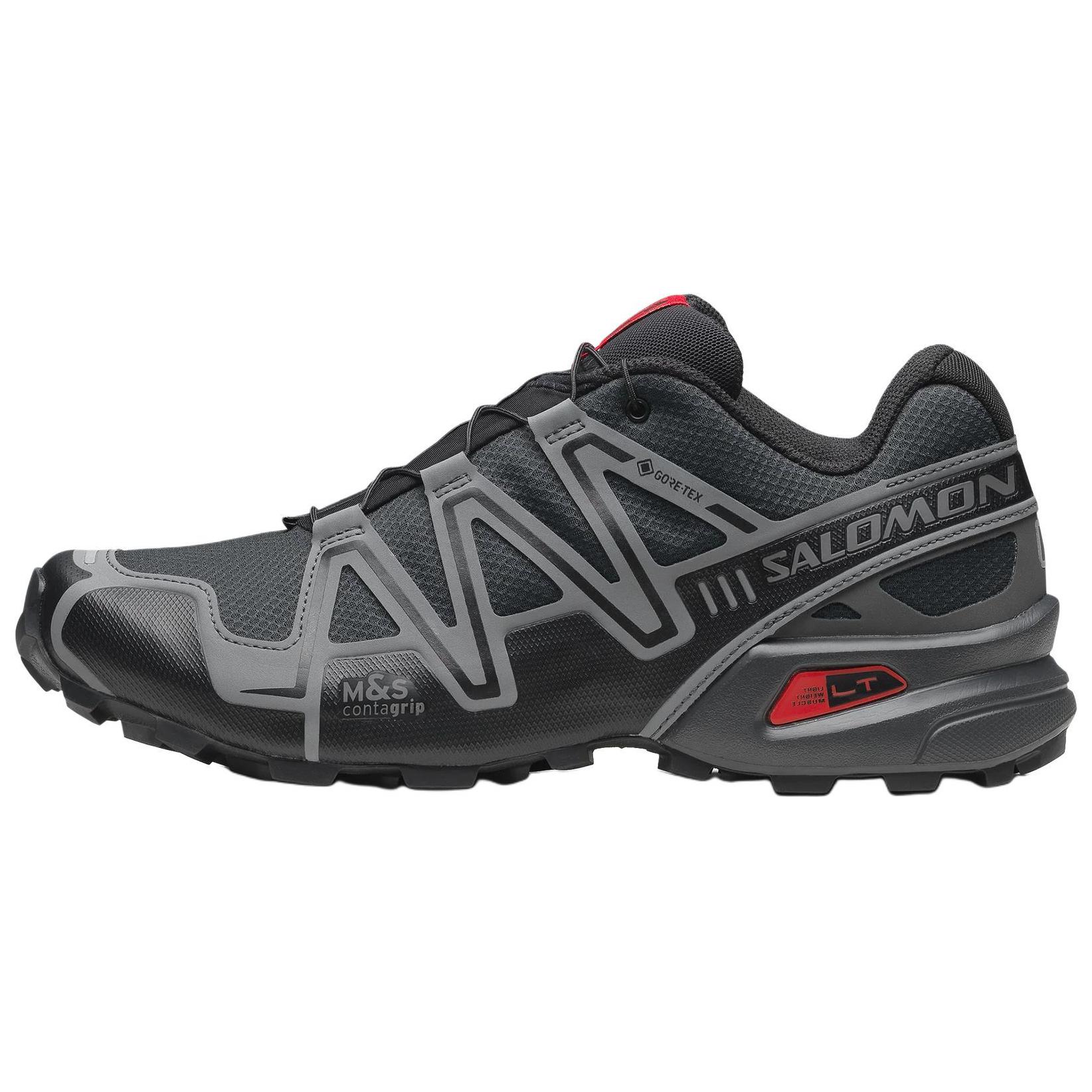 

SALOMON Кроссовки Speedcross 3 с противоскользящим покрытием, износостойкие, низкие, мужские, цвет черный, голубой