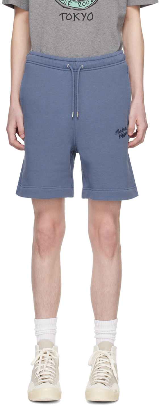 

Синие шорты для рукописного ввода Maison Kitsune