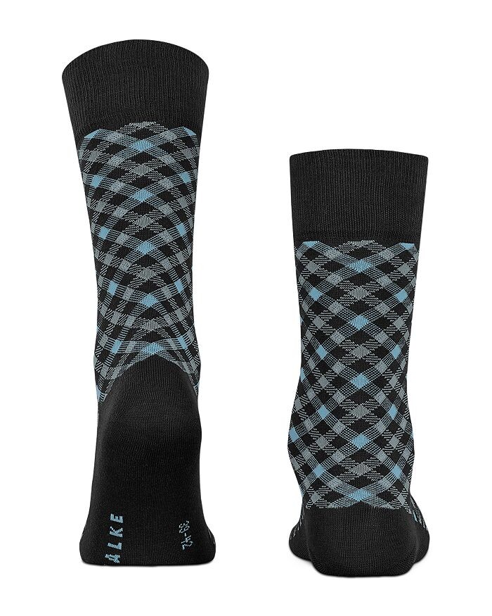 

Носки в клетку Falke Smart из смесового хлопка, черный