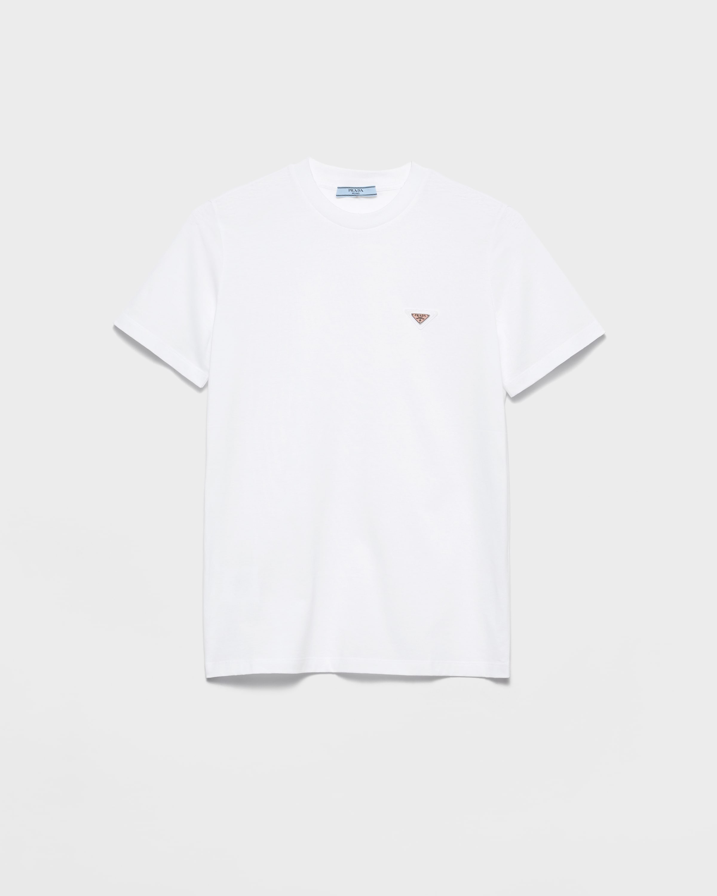 

Футболка из джерси Prada, белая, Белый, Футболка из джерси Prada, белая