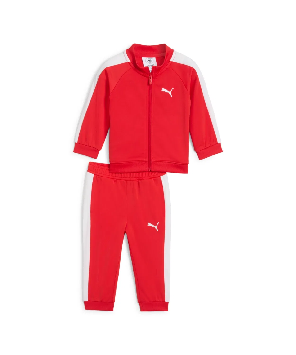 Детский спортивный костюм PUMA Mini Cat T7 Always On Suit, набор из куртки и брюк, полиэстер, красный