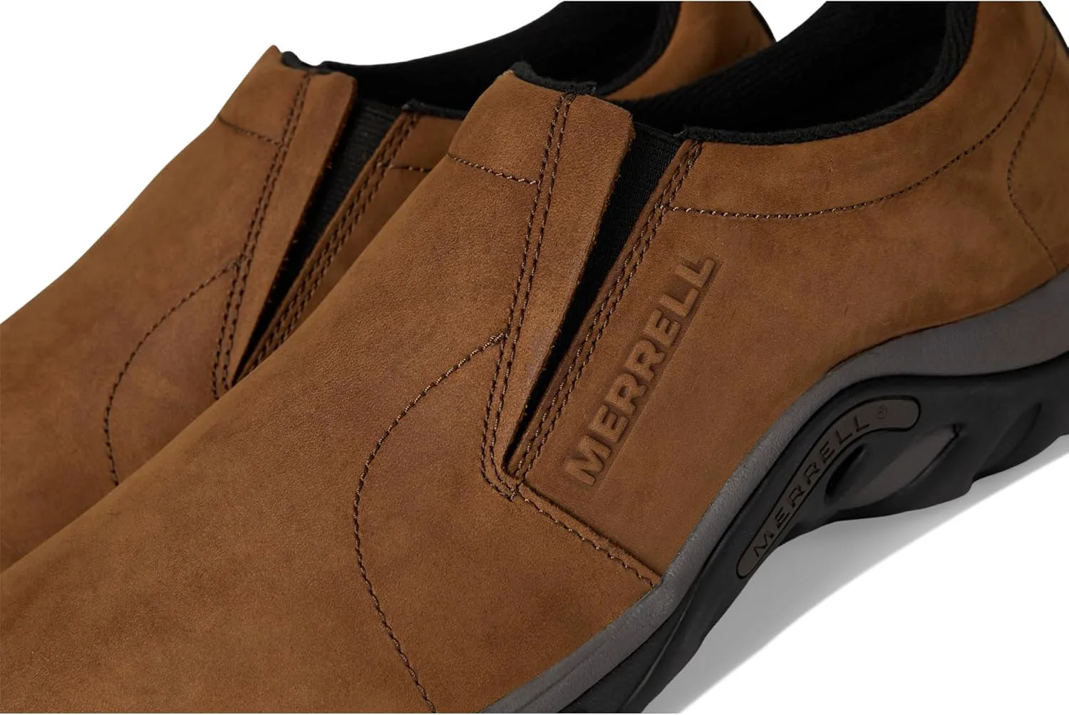 Мужские слипоны Merrell Jungle из кожи, коричневый — фото 2