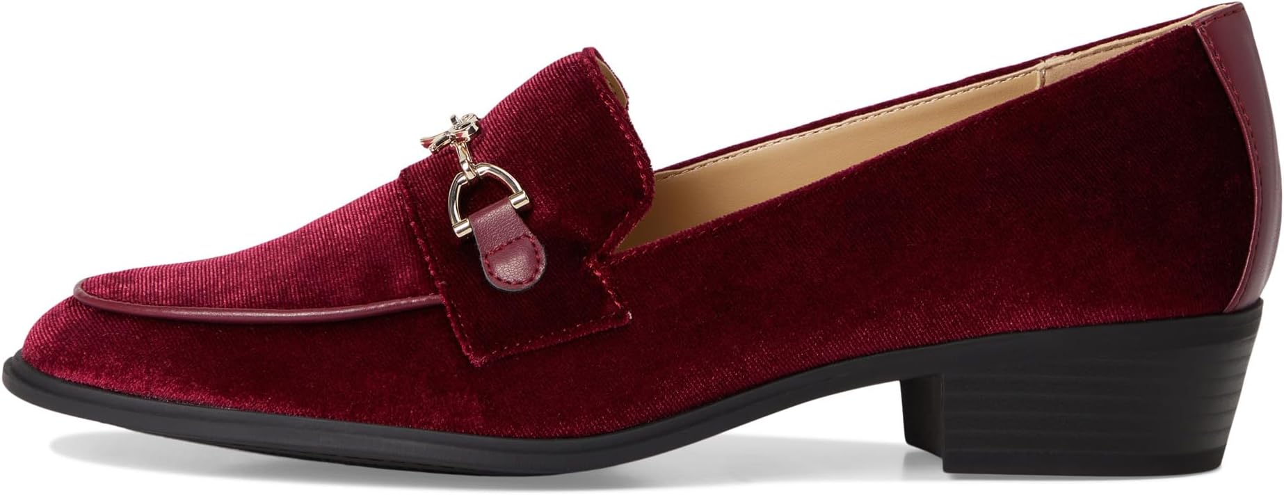 Лоферы Bandolino Rummie, цвет Dark Red Velvet — фото 4