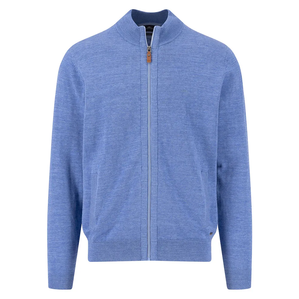 

Свитер Fynch Hatton Slub full zip, синий
