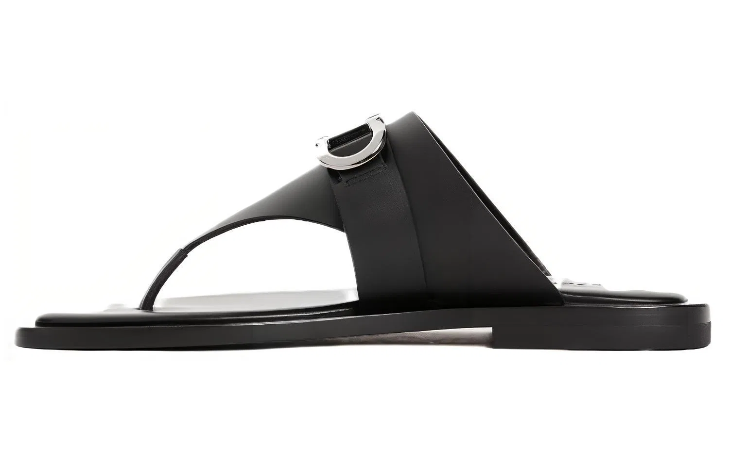 Сандалии с пряжкой Gancini Ferragamo Black
