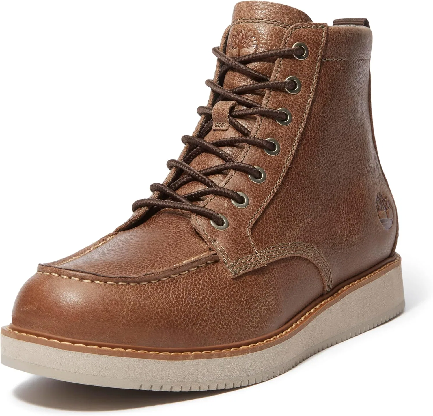 Мужские кожаные ботинки Timberland Redwood Edge с мыском средней высоты - темно-коричневые