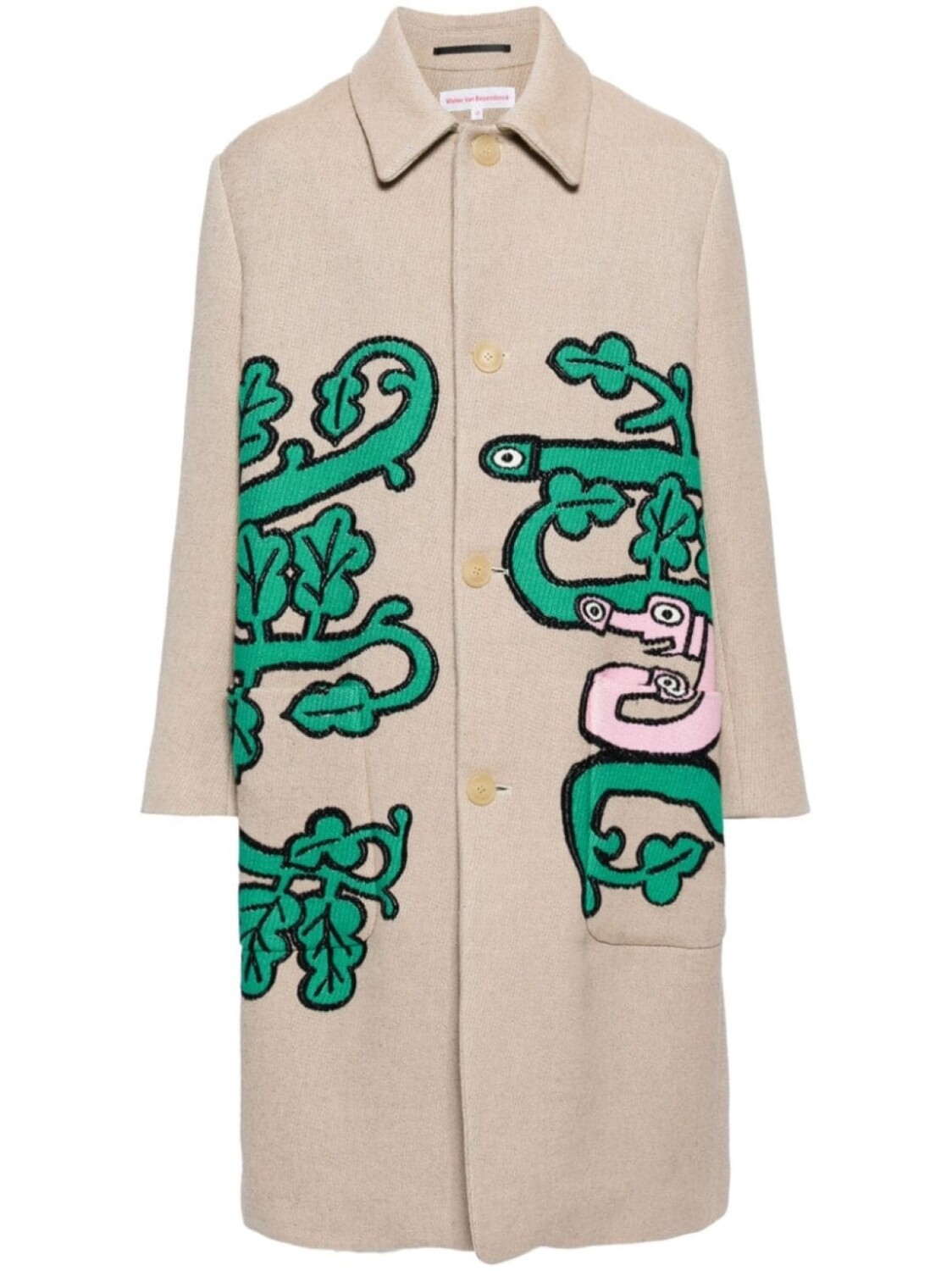 

Walter Van Beirendonck жаккардовое пальто Khiva, коричневый