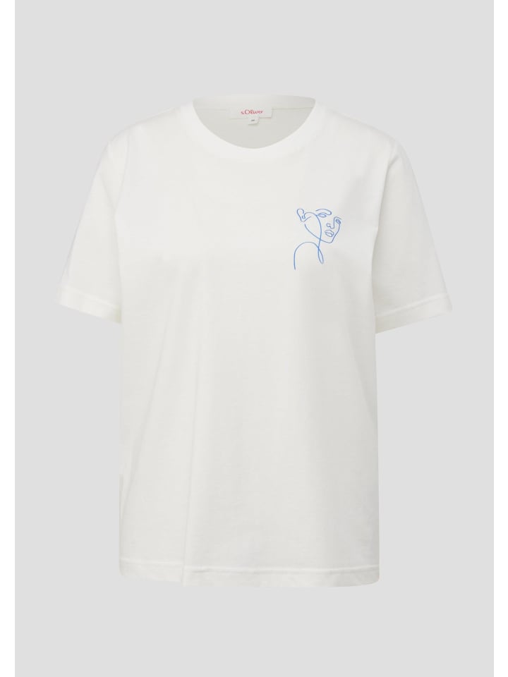 

s.Oliver Футболка цвета 02D2_cream, Хаки, s.Oliver Футболка цвета 02D2_cream