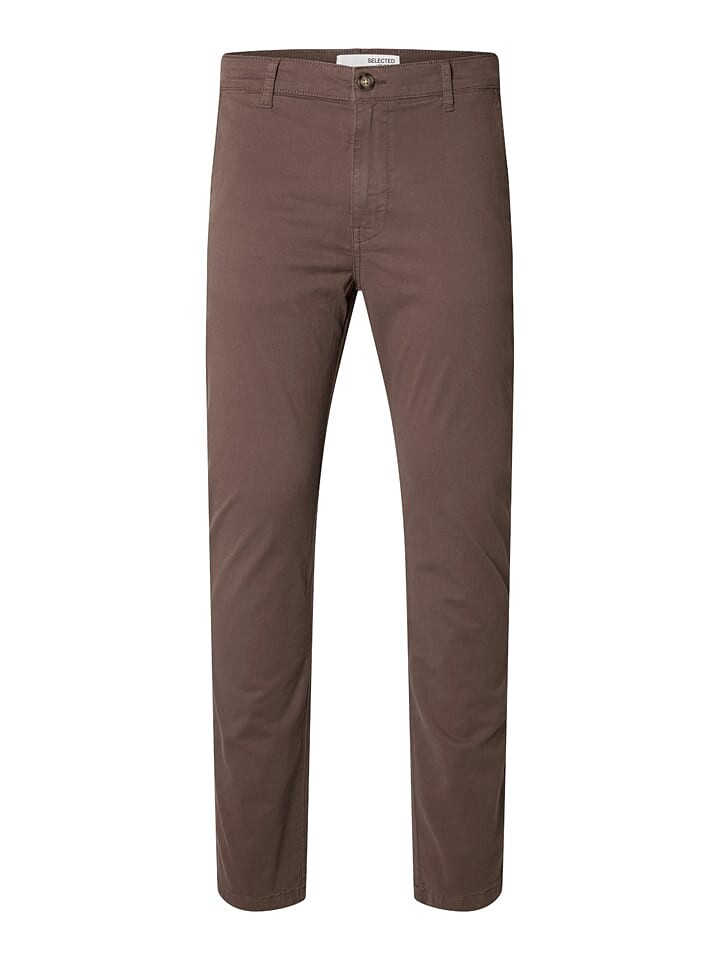

Брюки чинос SELECTED HOMME Chino, коричневый