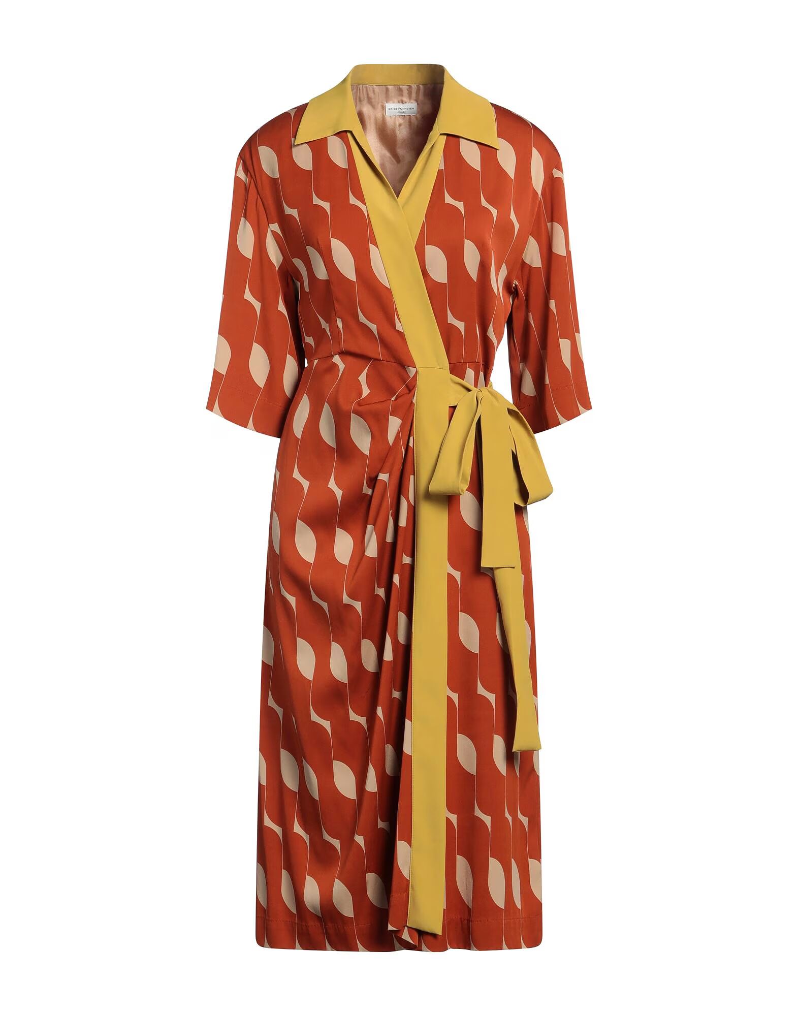 

Платье миди Dries Van Noten, коричневый