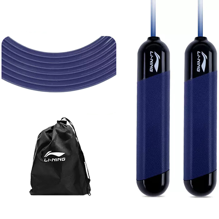 

Аэробная скакалка для сжигания жира для взрослых с тросом pvc LINING, синий