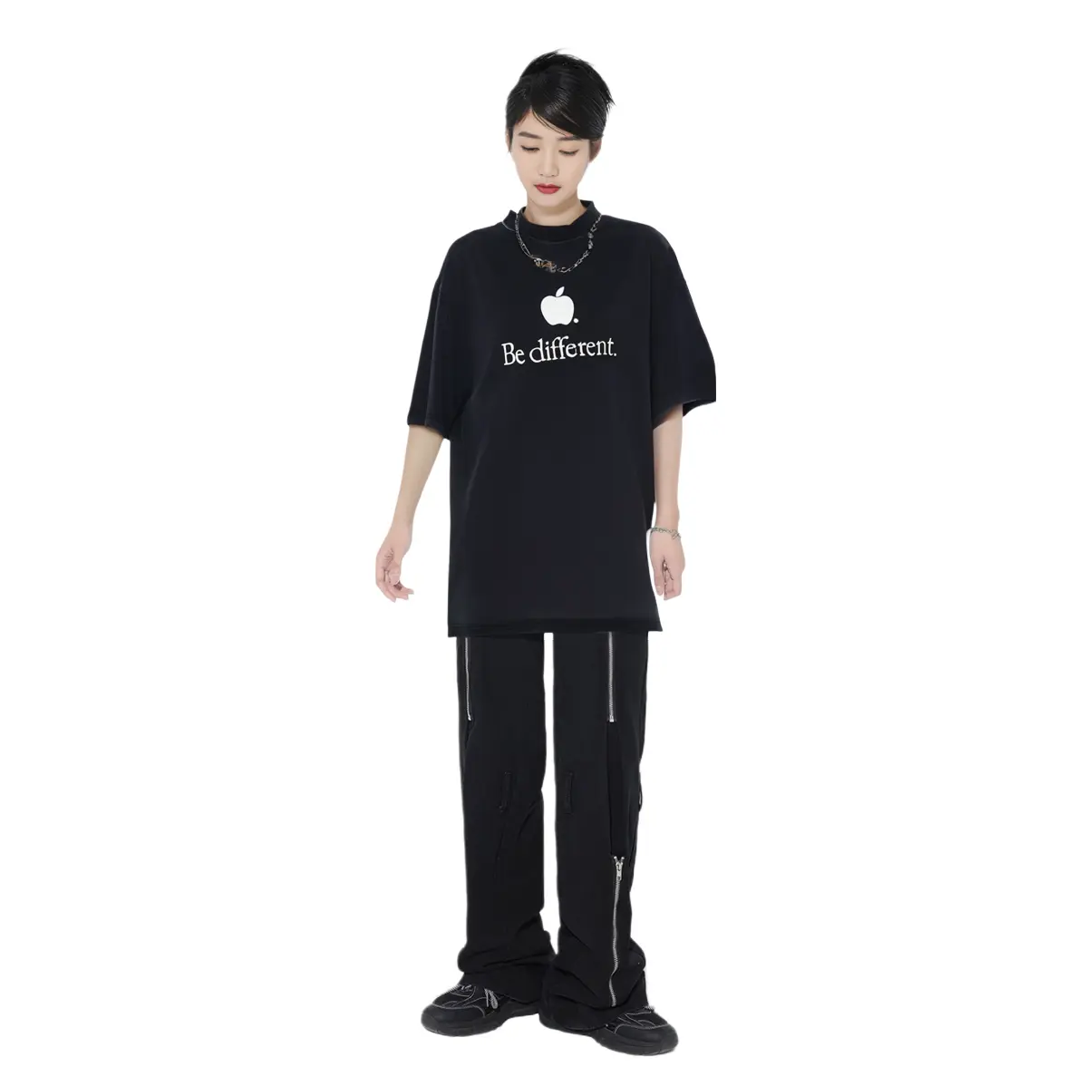 Футболка Balenciaga Be Different, черный — фото 4