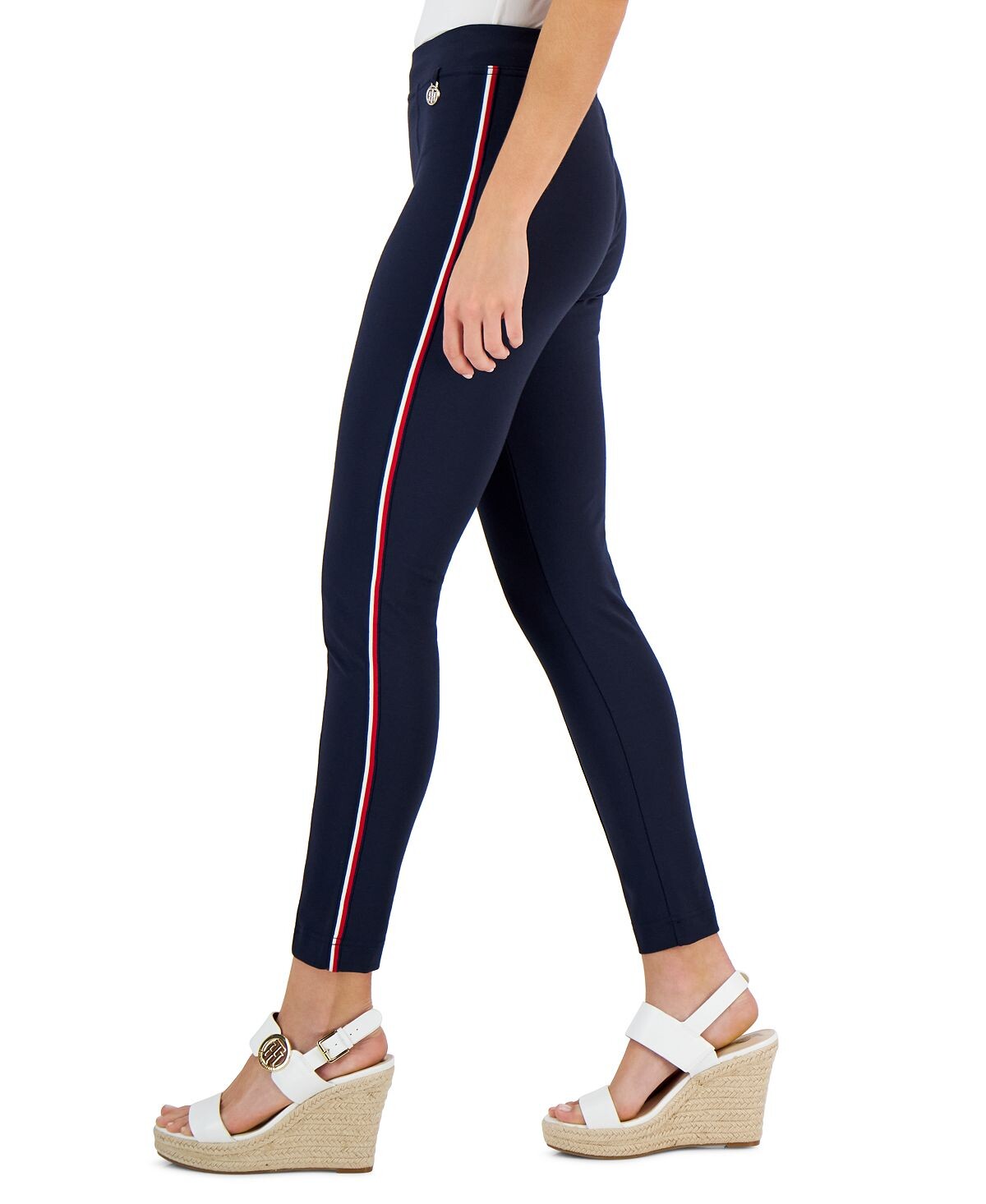 

Женские легкие брюки из понте TH Flex Global Tape Tommy Hilfiger
