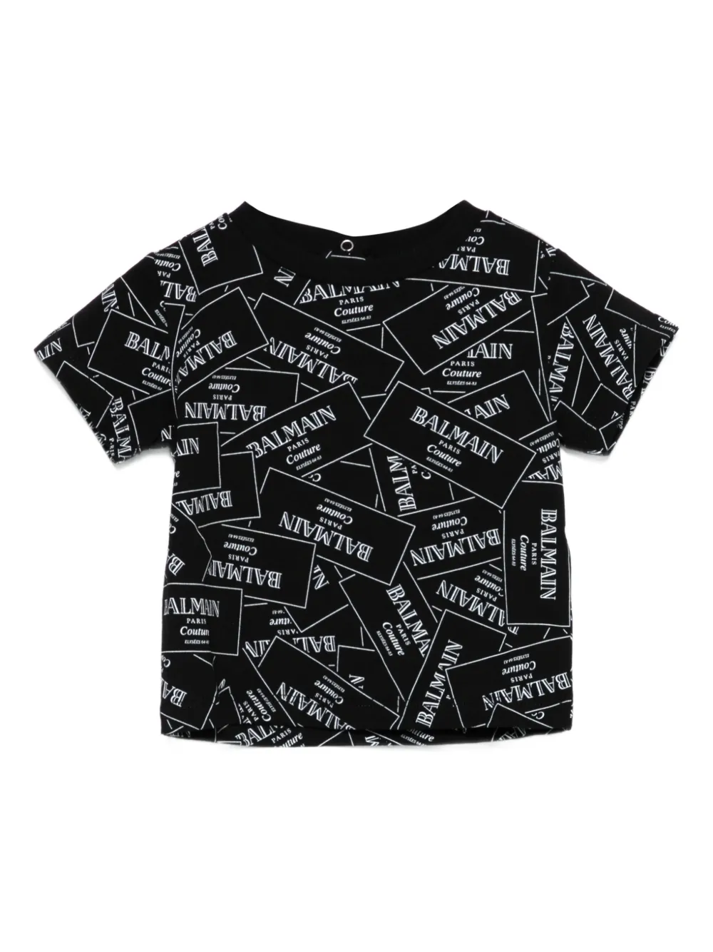 

Футболка с логотипом Balmain Kids, черный