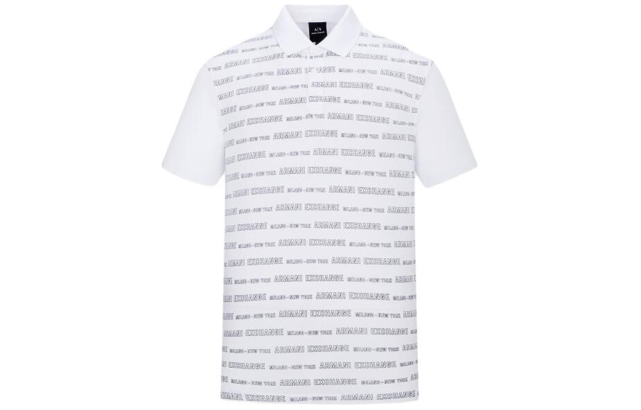 

Рубашка поло мужская белая Armani Exchange, белый