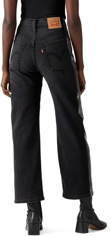 Levi's Women's Ribcage прямые укороченные джинсы, Let Me Shimmer (Stretch) — фото 2