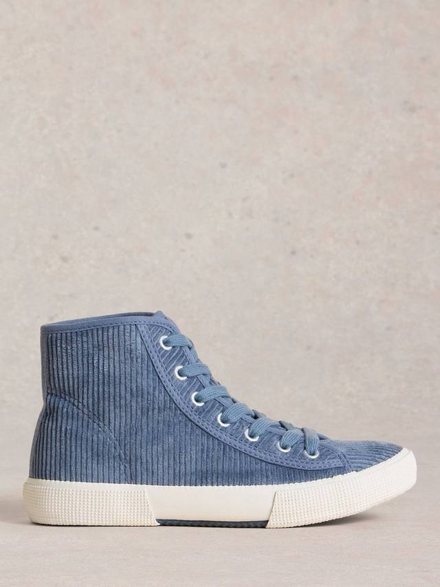 Повседневные кроссовки Pippa Corduroy High Top White Stuff, Mid Blue