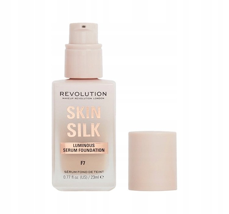 Makeup Revolution Skin Silk F7 Foundation Serum Среднее покрытие — фото 4