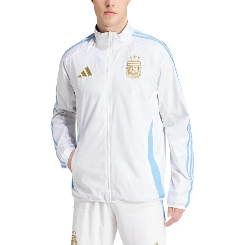 Куртка Argentina Anthem Adidas, белый синий — фото 4