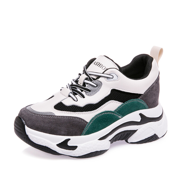 

Кроссовки женские толстые низкие Nrdrofficial, цвет Flat green cotton
