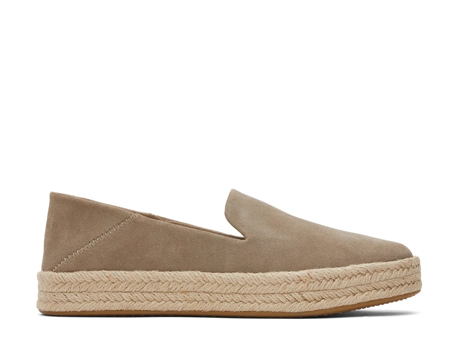 Слипоны TOMS Carolina Platform Espadrille Slip-On - Women's, серо-коричневый — фото 4