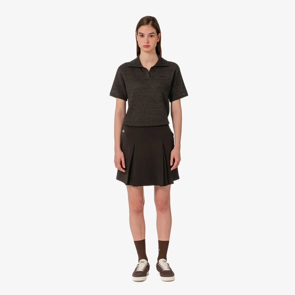 Юбка Lacoste из джерси, коричневая — фото 2