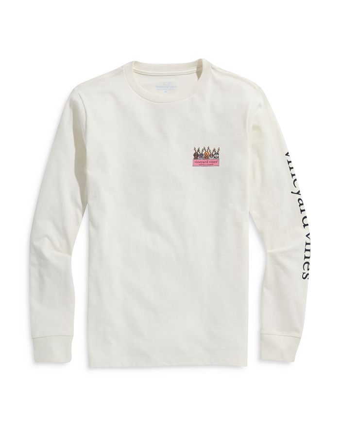 

Футболка с длинными рукавами и принтом оленей и собак для мальчиков - Little Kid, Big Kid Vineyard Vines, белый